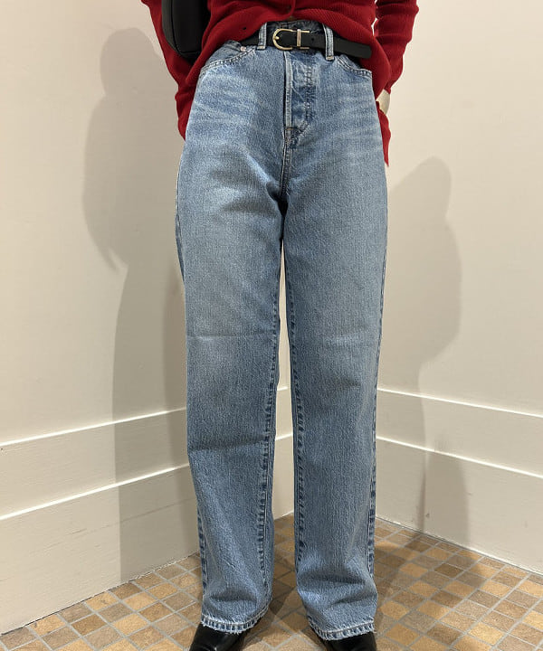 大槻 まひろさんの「BEAMS WOMEN｜upper hights / THE CECILIE FLOW デニムパンツ」を使ったコーディネート