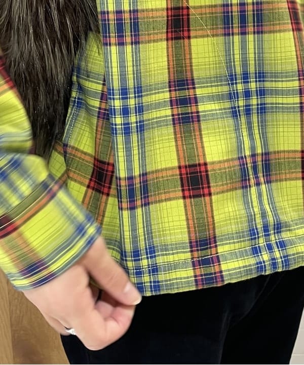 マツミヤさんの「BEAMS WOMEN｜ワイドフィット リフレクター チェック フードシャツ」を使ったコーディネート