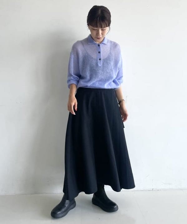 SAKAIさんの「BEAMS WOMEN｜【別注】BATONER / シアー モヘヤ ポロニット」を使ったコーディネート