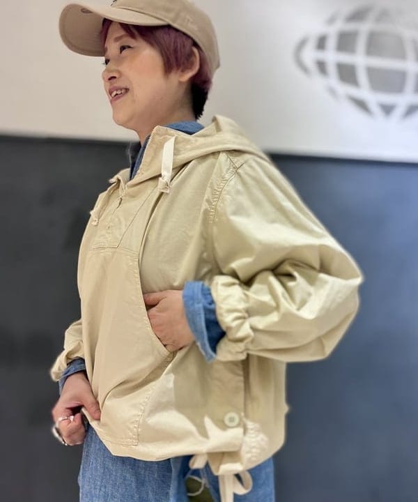 木村 梨香さんの「BEAMS WOMEN｜サイドボタン アノラック」を使ったコーディネート