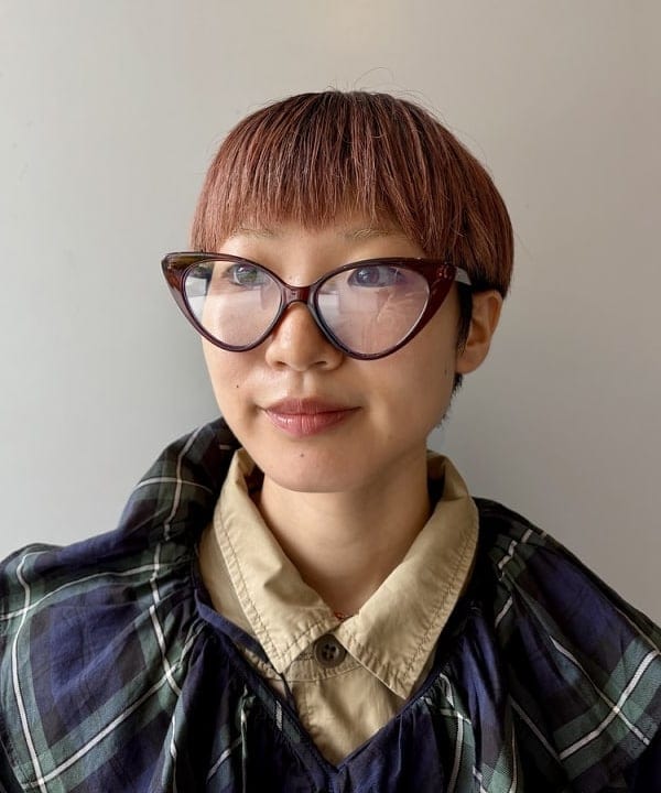 みりさんの「チェック フリルカラー シャツ」を使ったコーディネート