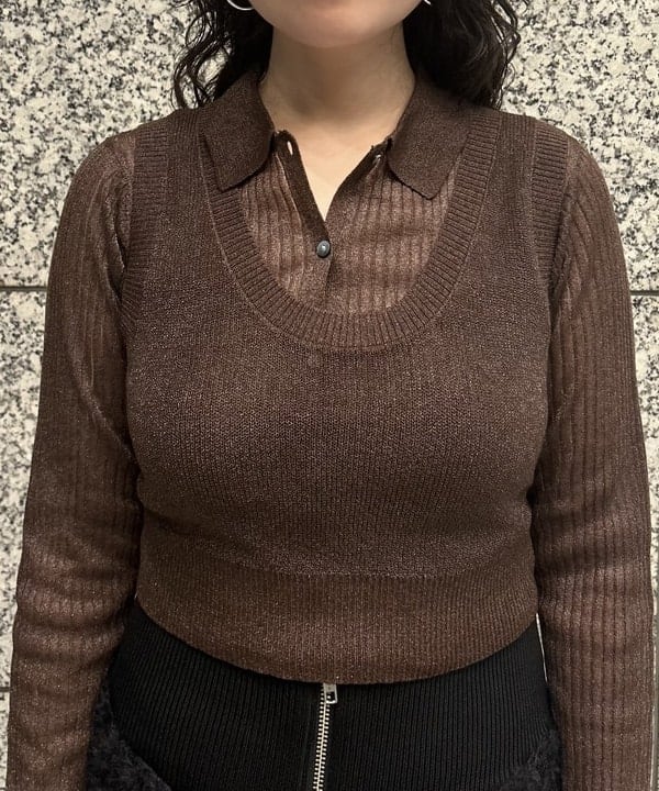 Sakiさんの「BEAMS WOMEN｜RBS / RIBポロ ベストセット」を使ったコーディネート