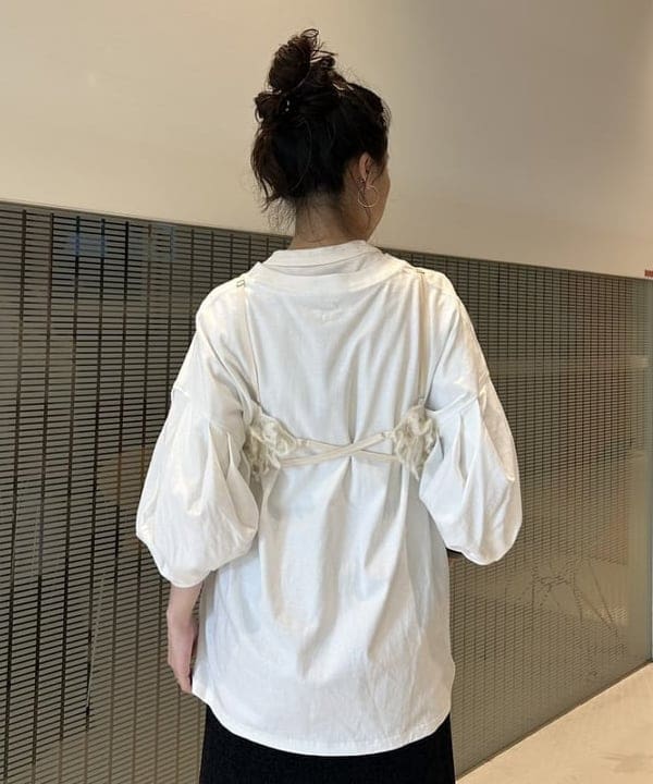 清水 彩乃さんの「BEAMS WOMEN｜maturely / ワイヤー メッシュ シアー ハイソックス」を使ったコーディネート