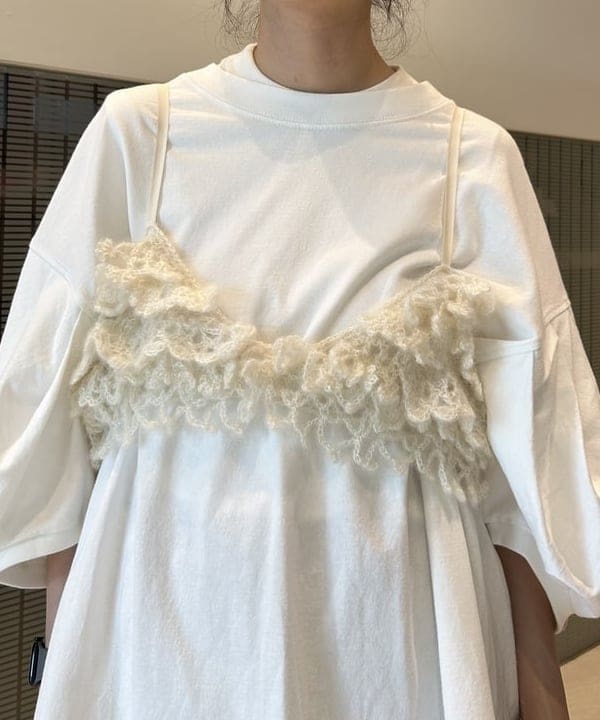 清水 彩乃さんの「BEAMS WOMEN｜maturely / ワイヤー メッシュ シアー ハイソックス」を使ったコーディネート