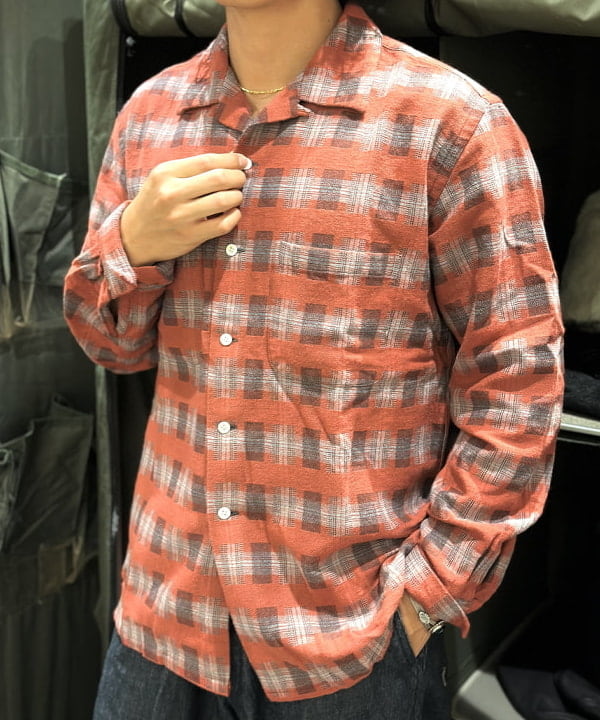 Kellyさんの「BEAMS WOMEN｜Open Collar Brushed Satin Plaid」を使ったコーディネート