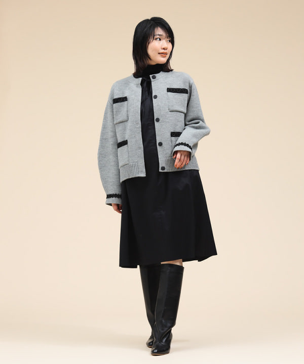 Aimeine エメイン シルク混コンパクトリブニット ピスタチオ Aimeine シルク混コンパクトリブニット(ピスタチオ)