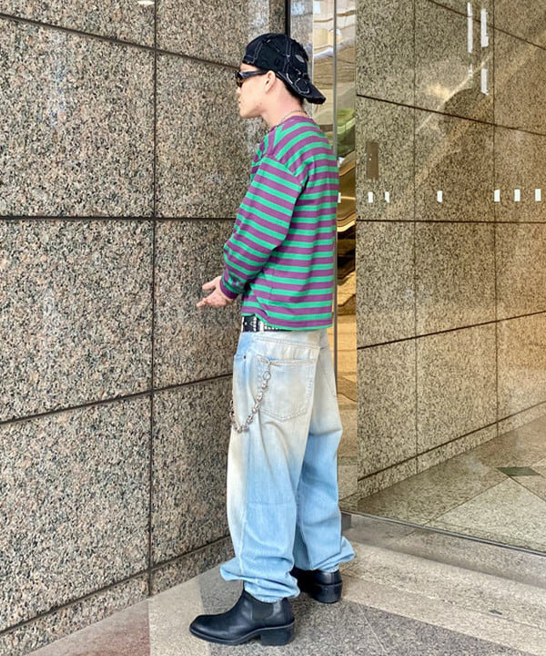 はるひむさんの「BEAMS WOMEN｜ベーシック ボーダー ロングスリーブ」を使ったコーディネート