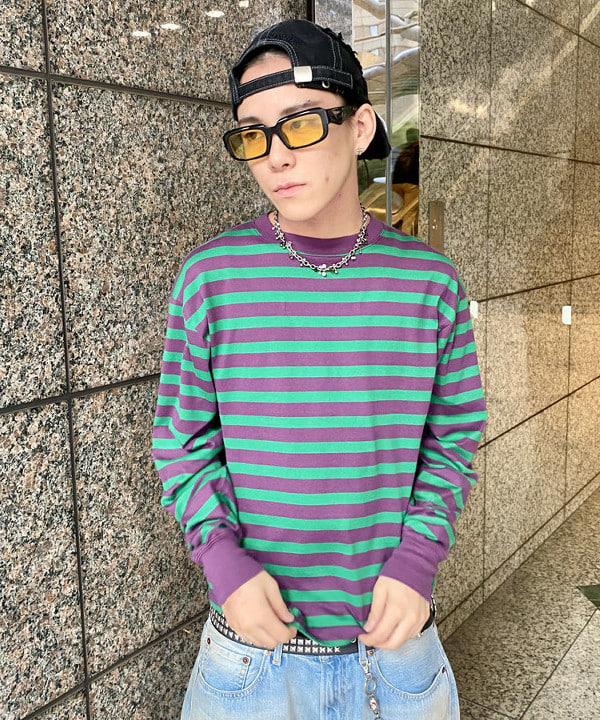 はるひむさんの「BEAMS WOMEN｜ベーシック ボーダー ロングスリーブ」を使ったコーディネート