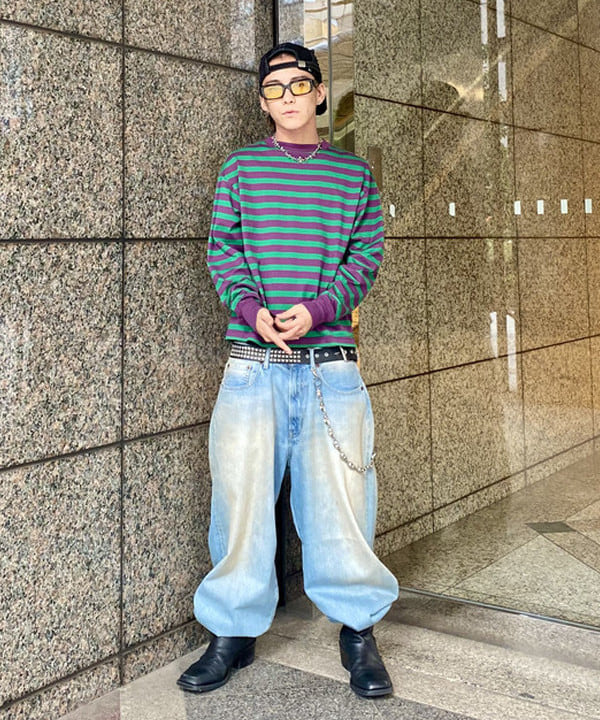 はるひむさんの「BEAMS WOMEN｜ベーシック ボーダー ロングスリーブ」を使ったコーディネート