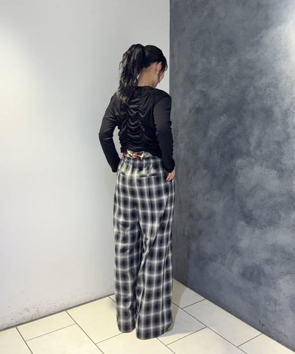 SAEさんの「BEAMS WOMEN｜リブ シャーリング カーディガン」を使ったコーディネート