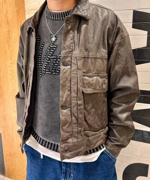 Shutoさんの「BEAMS WOMEN｜シープレザー ショート ジャケット」を使ったコーディネート