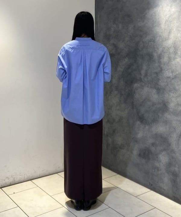 OSUMIさんの「BEAMS WOMEN｜TICCA / ノーカラー ビブヨーク シャツ」を使ったコーディネート