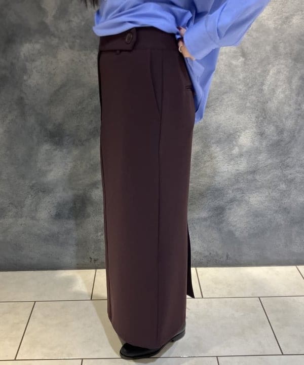 OSUMIさんの「BEAMS WOMEN｜TICCA / ノーカラー ビブヨーク シャツ」を使ったコーディネート