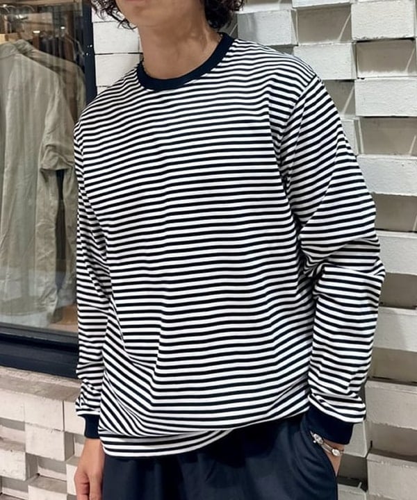 Kellyさんの「BEAMS WOMEN｜ボーダー ロングスリーブTシャツ」を使ったコーディネート