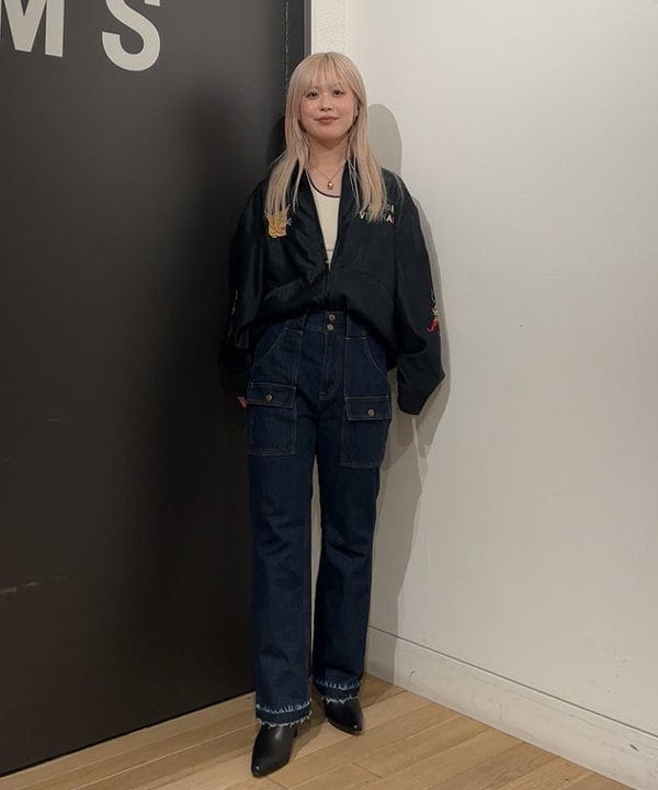 ando naoさんの「BEAMS WOMEN｜デニム ブッシュ パンツ」を使ったコーディネート