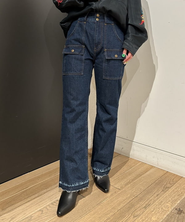 ando naoさんの「BEAMS WOMEN｜デニム ブッシュ パンツ」を使ったコーディネート