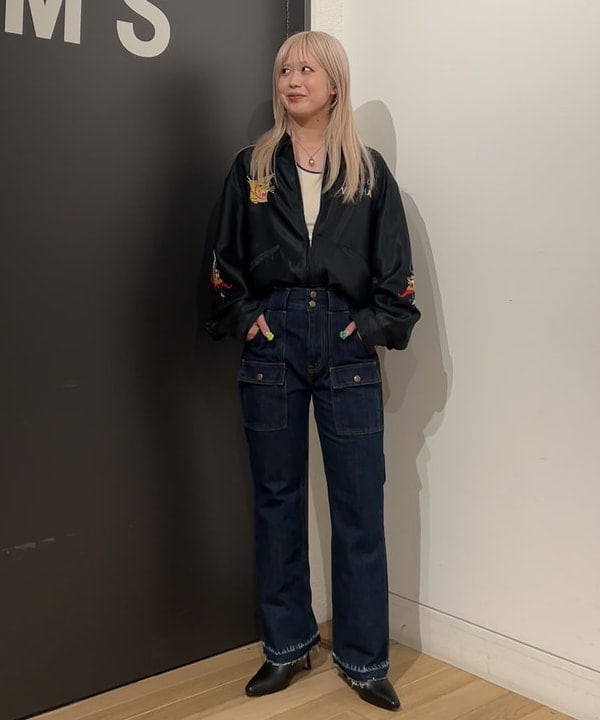 ando naoさんの「BEAMS WOMEN｜デニム ブッシュ パンツ」を使ったコーディネート