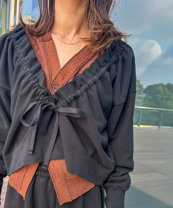 marieさんの「BEAMS WOMEN｜maturely / ワイド フレア ジャージー パンツ」を使ったコーディネート