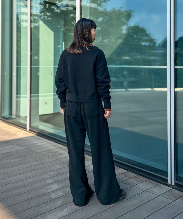 marieさんの「BEAMS WOMEN｜maturely / ワイド フレア ジャージー パンツ」を使ったコーディネート