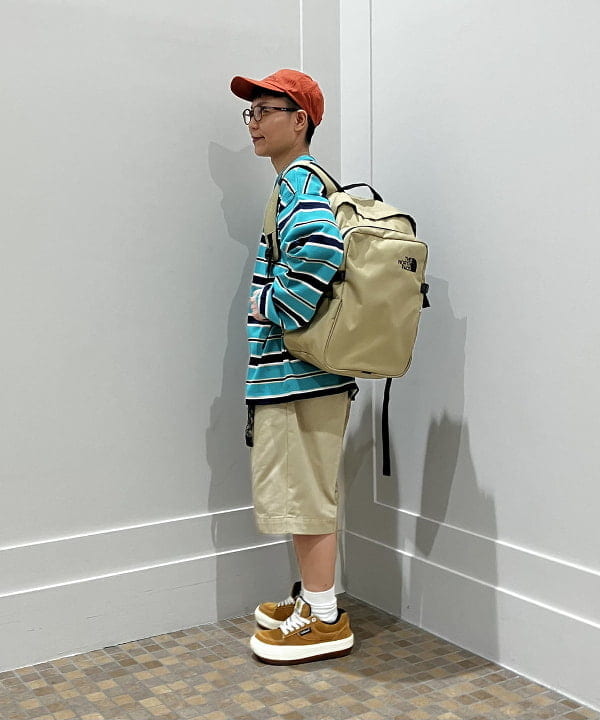 土田 達也さんの「BEAMS WOMEN｜ボーダー ルーズ ロングスリーブTシャツ」を使ったコーディネート