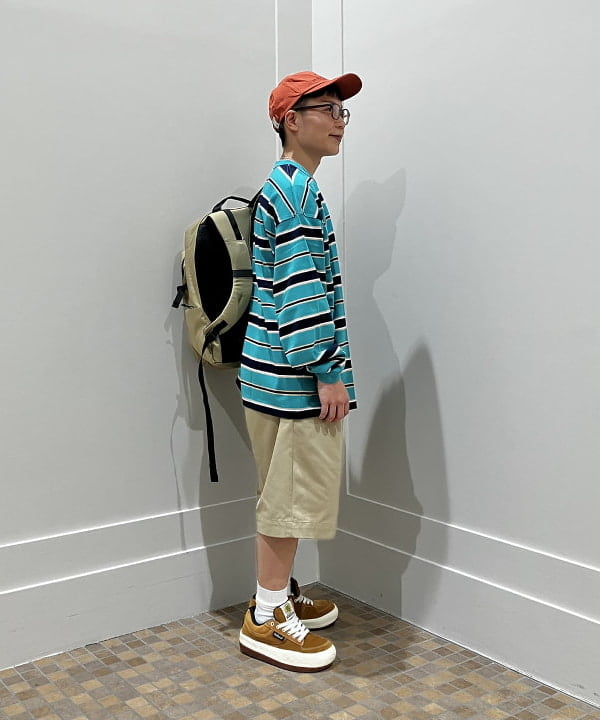 土田 達也さんの「BEAMS WOMEN｜ボーダー ルーズ ロングスリーブTシャツ」を使ったコーディネート