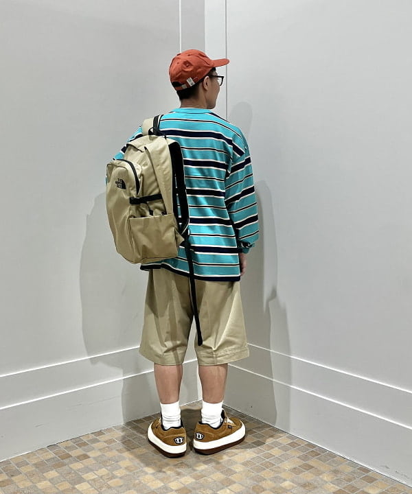 土田 達也さんの「BEAMS WOMEN｜ボーダー ルーズ ロングスリーブTシャツ」を使ったコーディネート