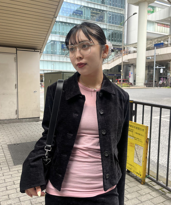 星野 真依さんの「BEAMS WOMEN｜モール ステンカラー ジャケット」を使ったコーディネート