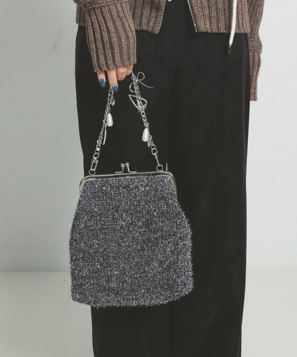 むりょさんの「BEAMS WOMEN｜【別注】キャセ  シャイニーニット バッグ 」を使ったコーディネート