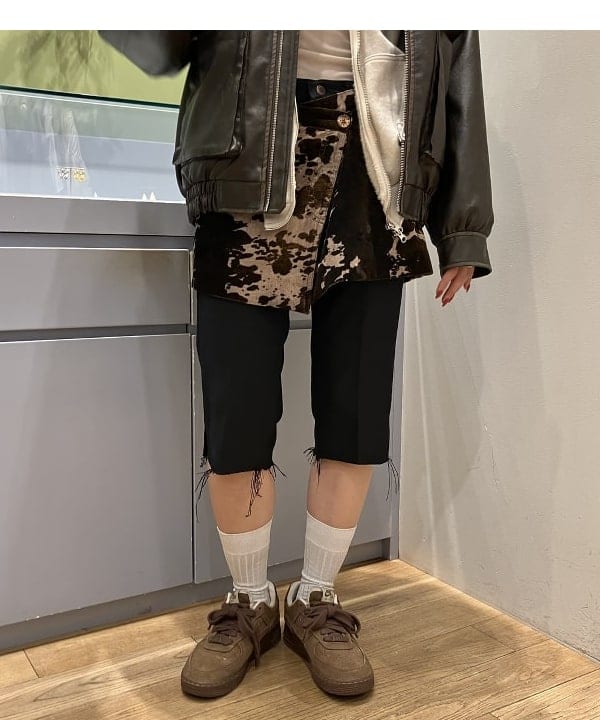 れいなさんの「BEAMS WOMEN｜フェイクレザー フライト ジャケット」を使ったコーディネート