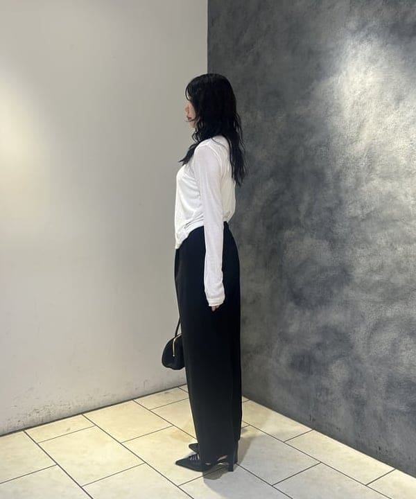 ハルカさんの「BEAMS WOMEN｜RBS / ヘンリー ボートネック Tシャツ」を使ったコーディネート