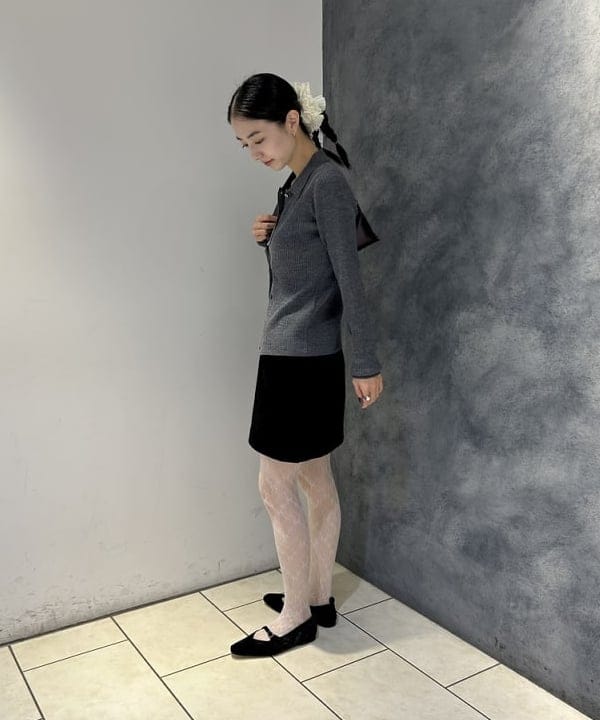 ササキさんの「BEAMS WOMEN｜リブ ポロ カーディガン」を使ったコーディネート