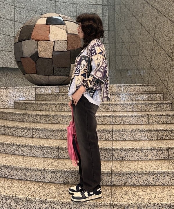 Sakiさんの「BEAMS WOMEN｜ペナント プリント シャツ」を使ったコーディネート