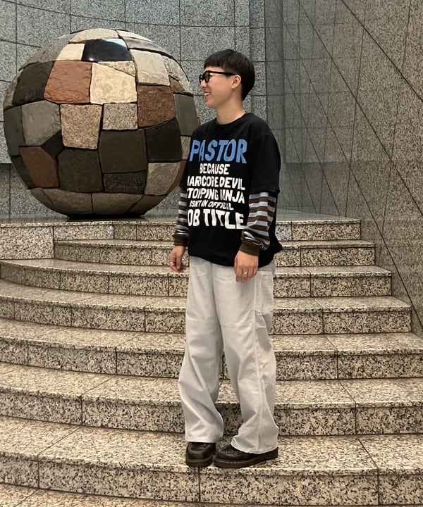 赤羽 花さんの「BEAMS WOMEN｜orSlow / DAD'S FIT PAINTER PANTS」を使ったコーディネート