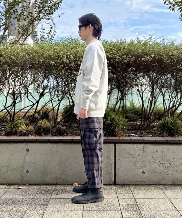 うえきんぐさんの「【別注】Champion / シティ クルー スウェット」を使ったコーディネート