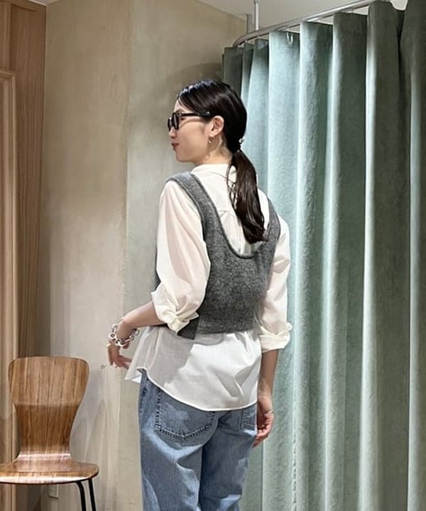 隈元 楓さんの「BEAMS WOMEN｜upper hights / THE CECILIE FLOW デニムパンツ」を使ったコーディネート