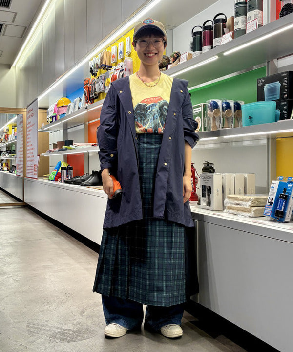 みりさんの「Traditional Weatherwear / パッカブル MALTON フードコート」を使ったコーディネート