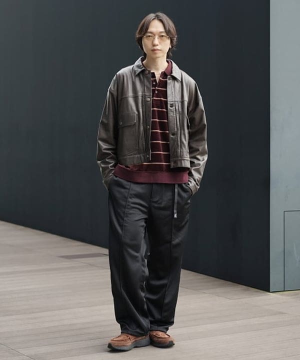 SUDOさんの「BEAMS WOMEN｜シープレザー ショート ジャケット」を使ったコーディネート