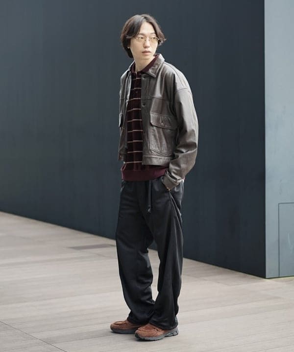 SUDOさんの「BEAMS WOMEN｜シープレザー ショート ジャケット」を使ったコーディネート