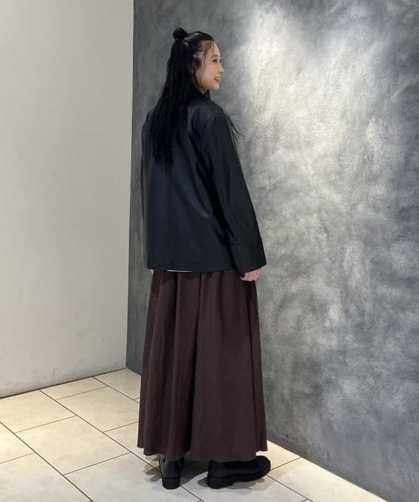 nodokaさんの「BEAMS WOMEN｜BAUM UND PFERDGARTEN / フェイクレザー 3ポケット ジャケット」を使ったコーディネート