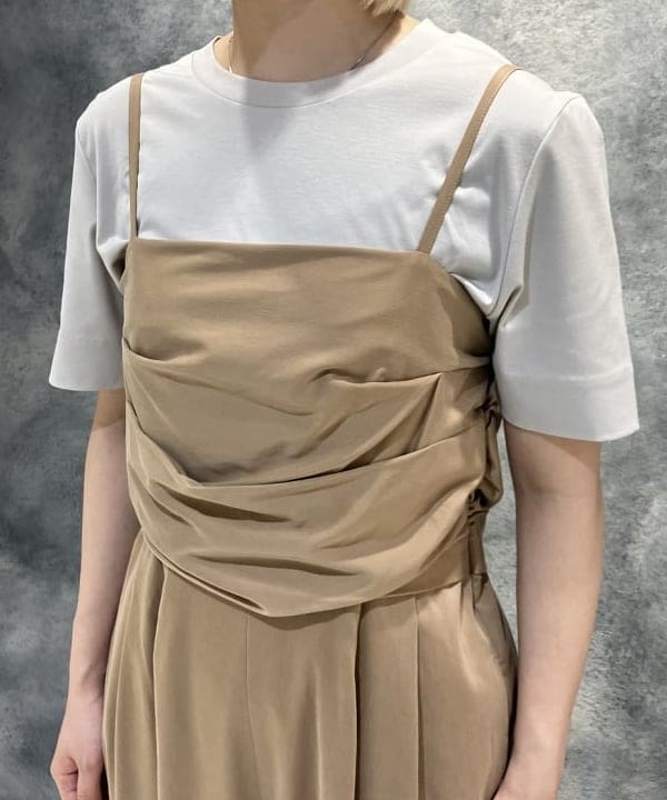 菜月さんの「BEAMS WOMEN｜エディター東原妙子 × Demi-Luxe BEAMS / シャイニー ポケット ショートブルゾン」を使ったコーディネート