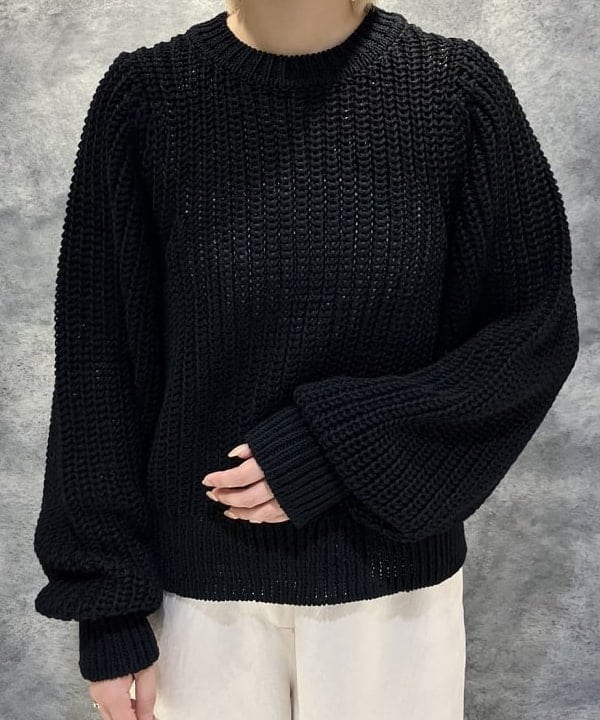 菜月さんの「BEAMS WOMEN｜畦編み ニット プルオーバー.M」を使ったコーディネート