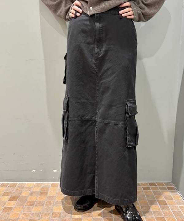 はやしあかねさんの「BEAMS WOMEN｜DANTON / LAMBS WOOL CREWNECK CARDIGAN」を使ったコーディネート