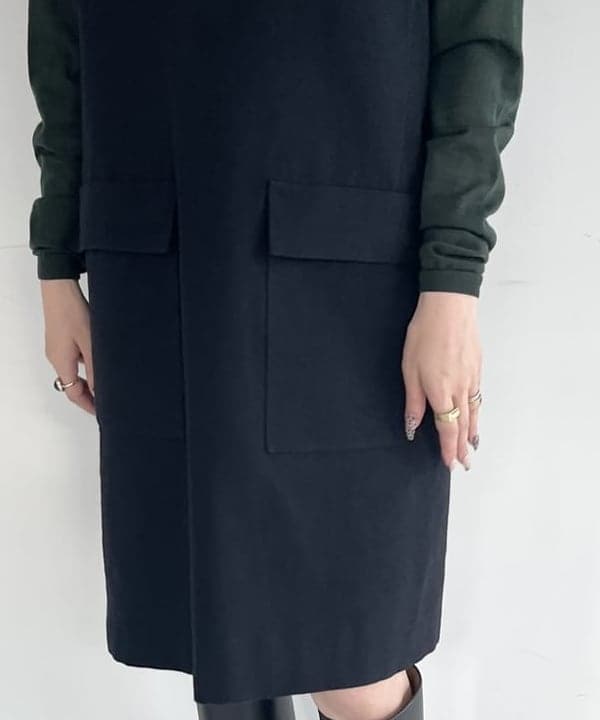 関 桂子さんの「BEAMS WOMEN｜AK+1 / 18ゲージ ハイネック プルオーバー」を使ったコーディネート