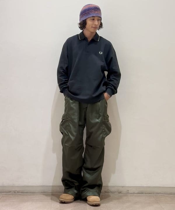 Kellyさんの「BEAMS WOMEN｜【別注】FRED PERRY / SINGLE TIP RELAX PIQUE TEXTURE SHIRT」を使ったコーディネート