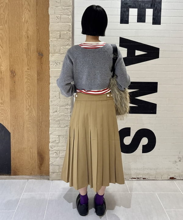 amaさんの「BEAMS WOMEN｜ロング ファー バッグ」を使ったコーディネート