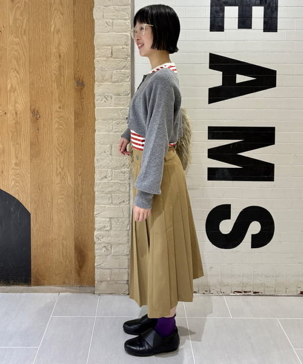 amaさんの「BEAMS WOMEN｜ロング ファー バッグ」を使ったコーディネート