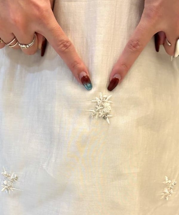 あすかさんの「BEAMS WOMEN｜ビーズ 刺繍 キャミ ワンピース」を使ったコーディネート