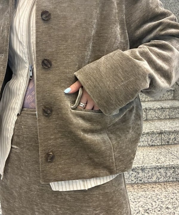 amiriさんの「BEAMS WOMEN｜モール ステンカラー ジャケット」を使ったコーディネート