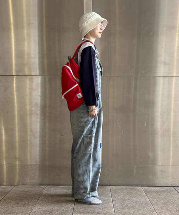 みりさんの「【別注】BIGMAC / ヒッコリー オーバーオール」を使ったコーディネート