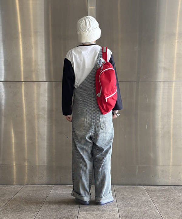 みりさんの「【別注】BIGMAC / ヒッコリー オーバーオール」を使ったコーディネート